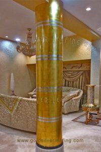 24K-Gold Leafing on Pillar