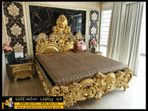 Royal Bed with Gold Leaf Gilding