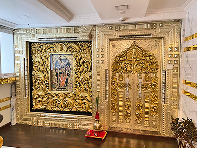Mandir Gold Leafing