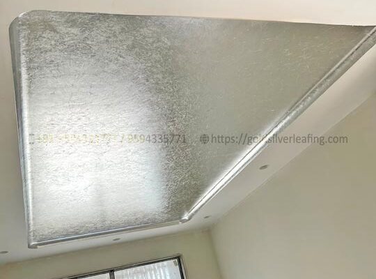 Crush Silver Leafing on Ceiling